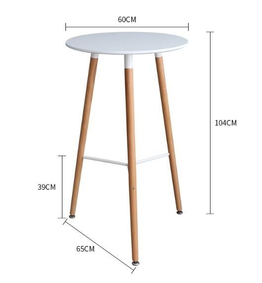 Wholesale Furniture Round Wood Modern High Bar Tables