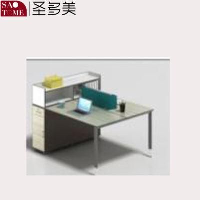 Modern Two-Person Card Position Office Furniture Desk