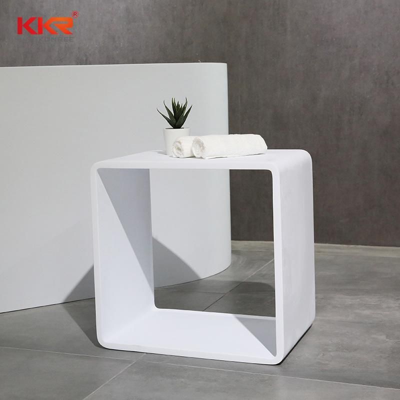 Solid Surface Table Artificial Marble Bar Tables Small Low Corner Table for Bathroom