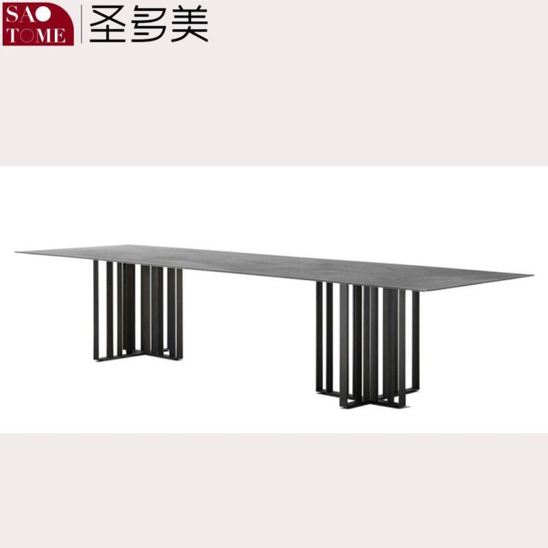 Modern Living Room Dining Room Furniture Cross Lattice Dining Table