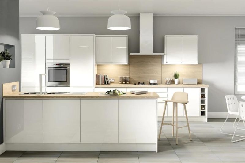 Prima Kitchen Cabinets Modern Design Wooden Kitchen Cabinet with Full Set Sitchen Accessories