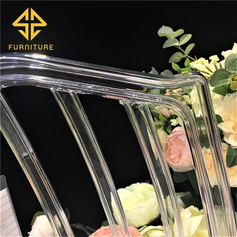 Wedding Event Hotel Dining Clear Crystal PC Resin Acrylic Ghost Chair