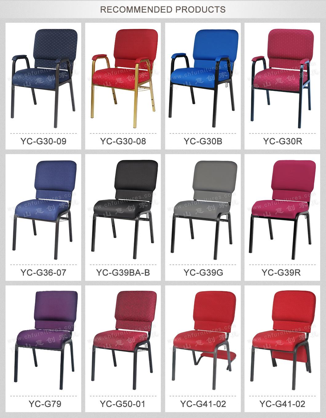 Yc-G05 Hot Sale Wholesale Cheap Modern Stackable Theater Church Chair Used for Sale