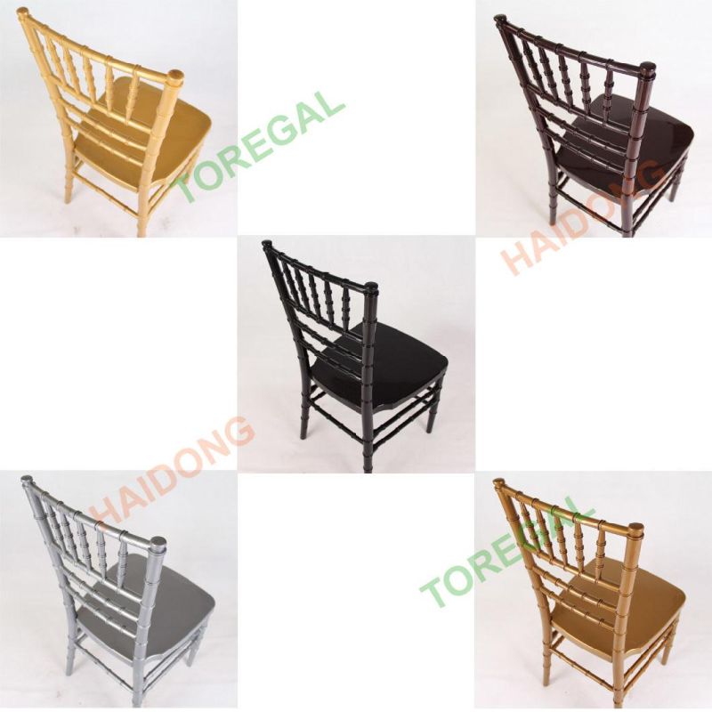 Cheap Modern Hotel Wedding Restaurant Metal Bone PP Resin Plastic Chiavari Party Chair