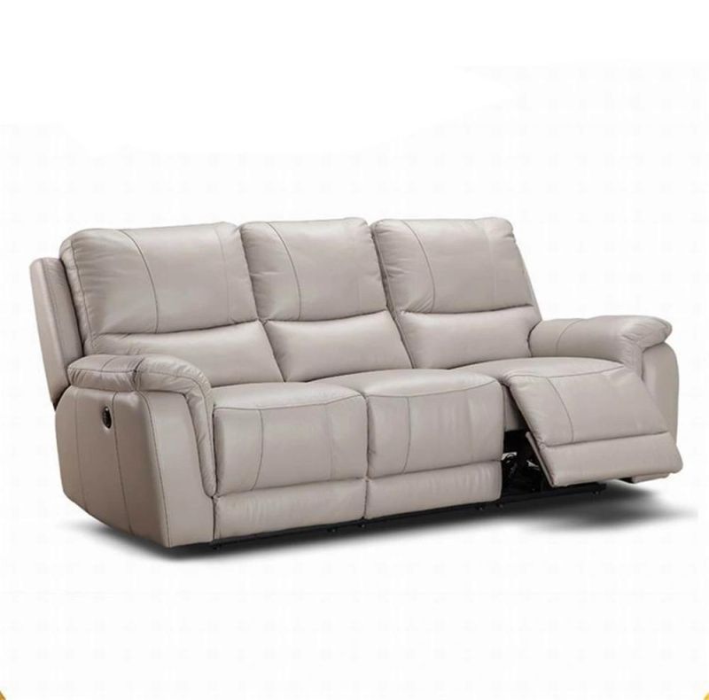 Modern Lazy Style Indoor Half Leather Sofa Recliner Sofa