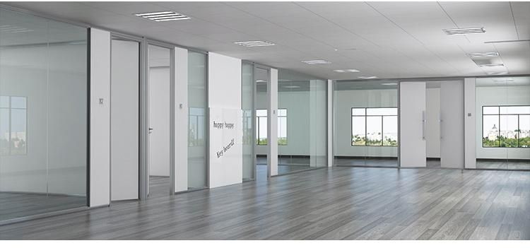 Popular Design Office System Furniture Standard Size Price Modular Modern Design Partition Glass Office Cubicle