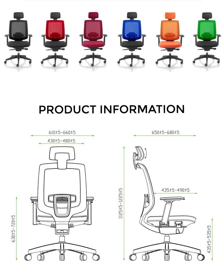 New Design Meeting Mesh China Modern Wheel Lumbar Boo Manufacturer Adult Ergonomic Office Chair