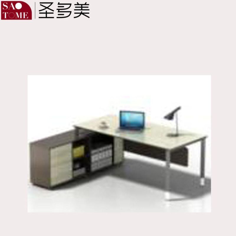 Modern Office Furniture Executive Desk with Side Cabinets with Baffles