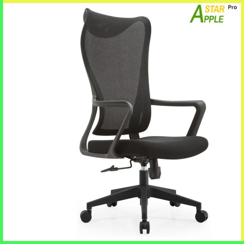 High Back Computer Parts Game Ergonomic Mesh Barber Beauty Massage Plastic Office Folding Shampoo Chairs Gaming Executive Chair with Soft Fabric Surface Armrest