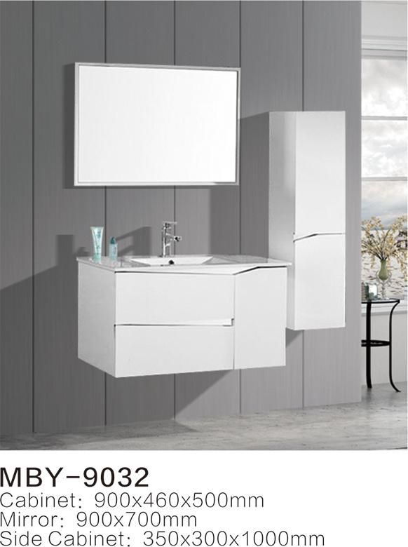 Hotel European Modern Wall-Hung PVC Bathroom Vanity