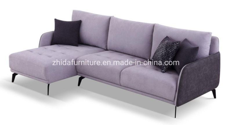 L Shape Modern Furniture Living Room Furniture Fabric Sofa