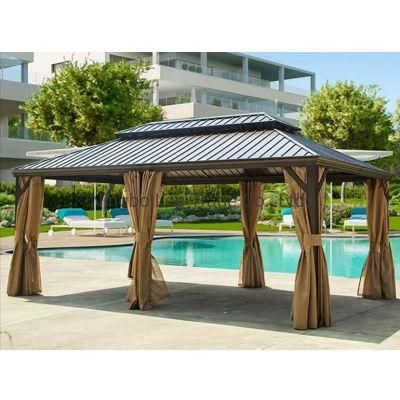 Modern Garden Waterproof Roof Gazebo Sunshade Pavilion