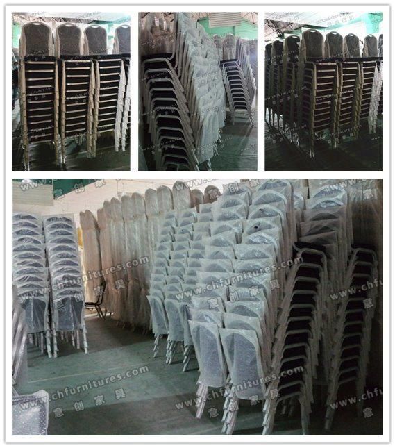 Foshan Wholesale Blue Aluminium Hotel Banquet Chair Yc-Zl07