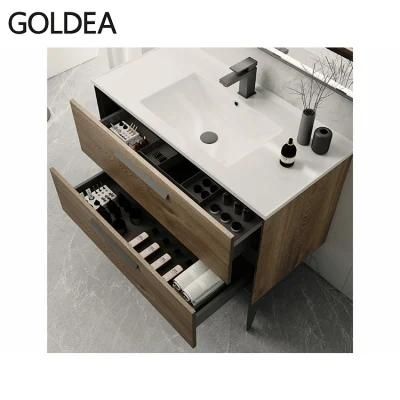 Factory Modern New Bathroom Furniture Wooden Vanity Wholesale Vanities Mirror Basin Cabinet