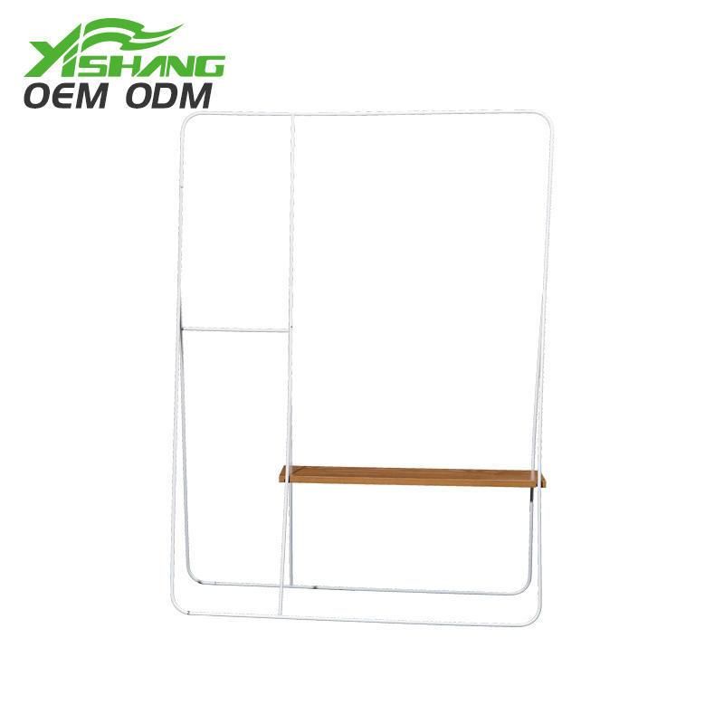 Wholesale Modern Customized Display Stand Retail Metal Hanging Clothes Display Racks, Garment Store Furniture Gold/Clothing Rack