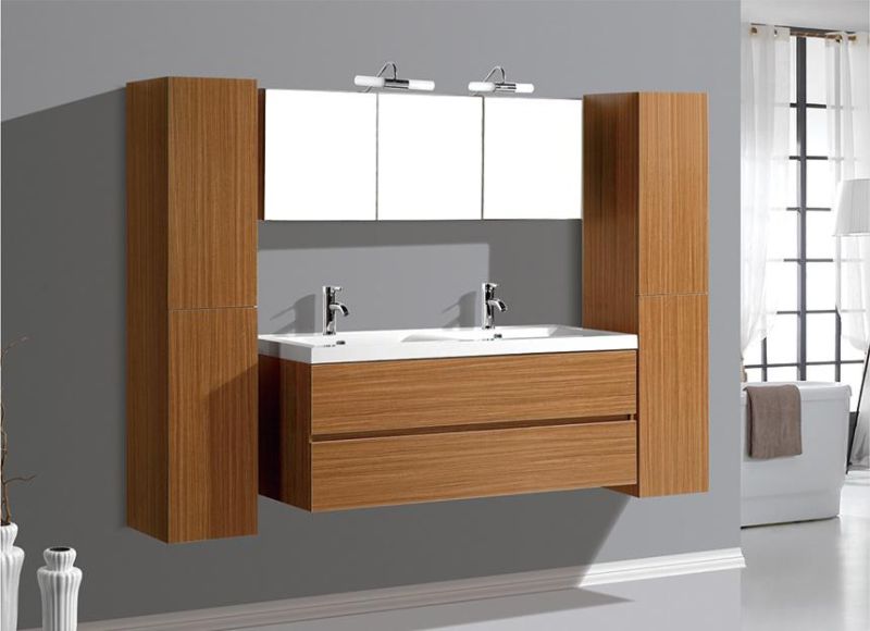 Modern Hotel Hanging Waterproof Mirror & Wash Basin, Light Luxury Bathroom Vanity