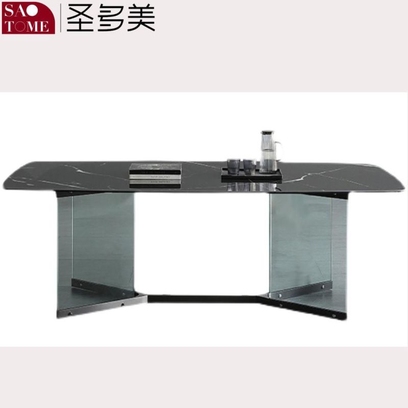 Modern Living Room Rock Board Furniture Acrylic Dining Table