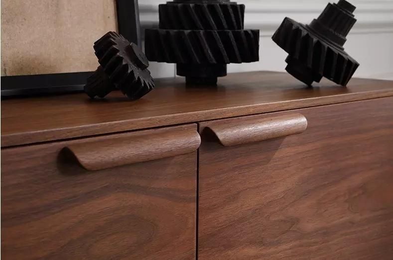 Modern and Simply Unique Design Solid Wood Sideboard Cabinet Furniture for Hotel