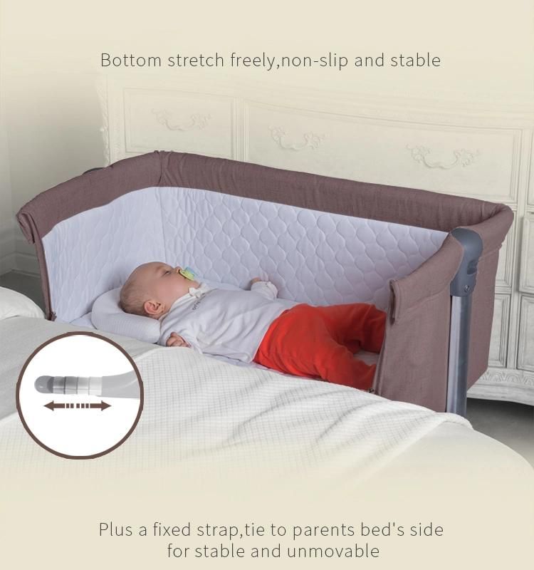 Baby Bed Bedside Crib Newborn Baby Swing Cribs Co-Sleeper Mini Cribs