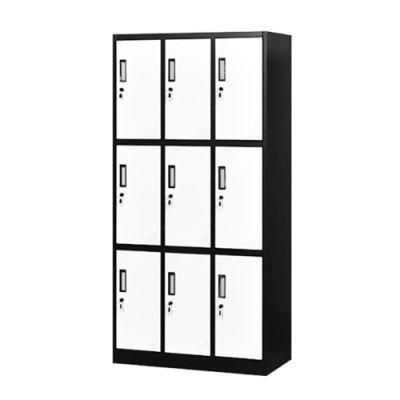 Modern Design Commercial Office Door Black Locker Steel Bedside Locker for Hospital