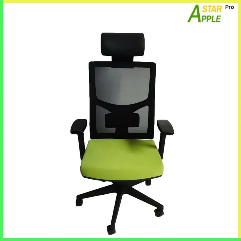 Headrest Leather Office Furniture as-C2076 Plastic Chair with Armrest Adjustable