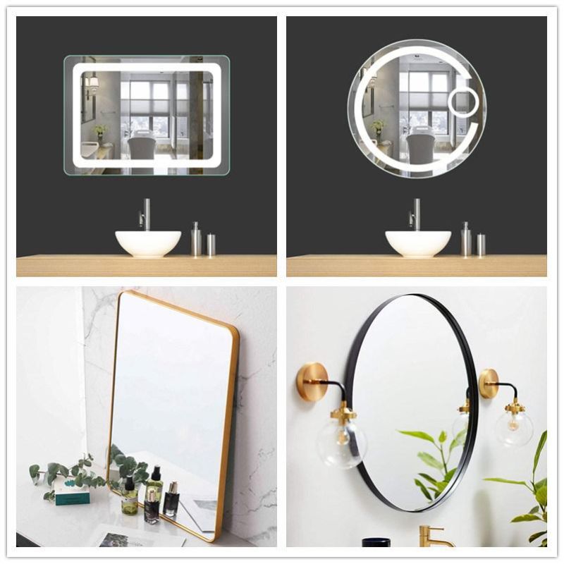 CE Approval Bathroom LED Mirror Lighted Wall Mirror Hotel Bath Supplies Mirror for Home Furniture