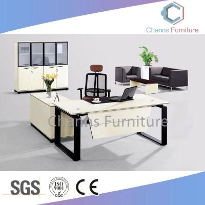 Modern Furniture White Office Desk with Metal Legs (CAS-D5423)