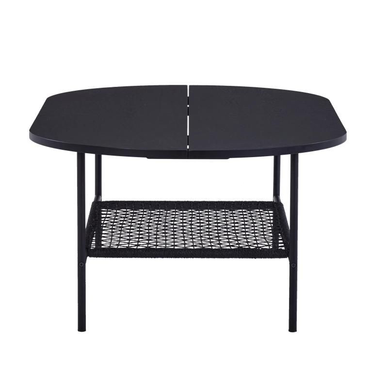 Modern Design Wholesale MDF Wooden Black Center Tea Coffee Table