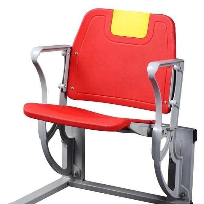 Wall Mounting Aluminum Leg Folding Chair Fixed Foldable VIP Stadium Seats for Football Stadium