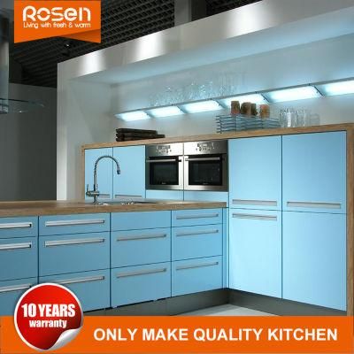 DIY Building Kitchen Cabinets Furniture with Blue Melamine for Sale