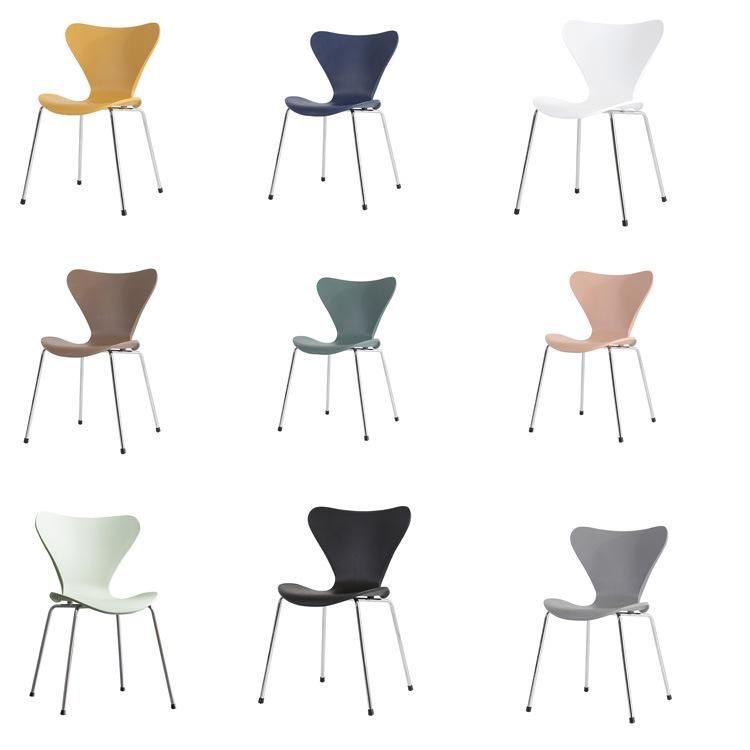 High Quality Chrome Leg PP Seat Dining Chair Furniture