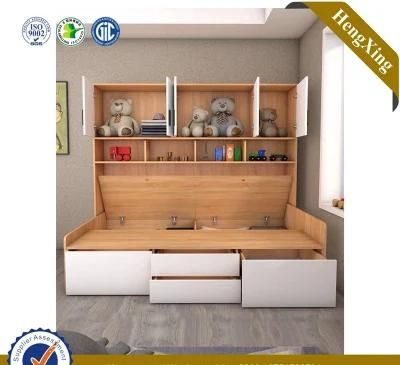 Modern Children Wooden Sets Hotel Bedroom Home Furniture Single Kids Size Bed