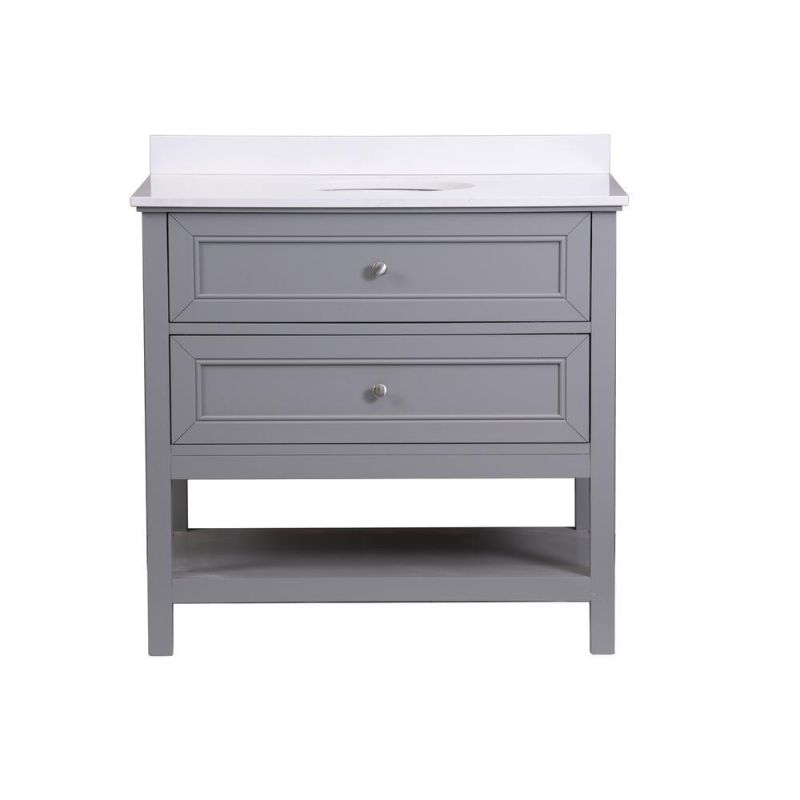 48"W X 22"D Blue Vanity and Carrara Marble Vanity Top with Rectangular Undermount Bowl