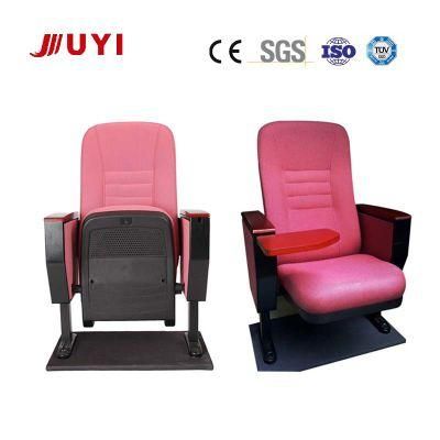 Auditorium Chair American Style Theater Folding Red Plastic Customized Fabric Furniture Jy-612