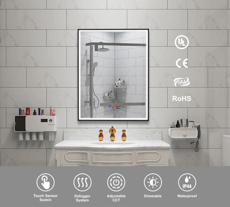 Smart Glass Home Furniture LED Bathroom Wall Mirror with Lights
