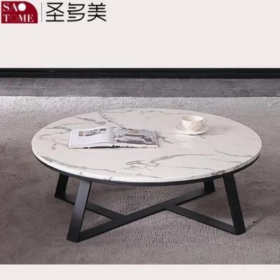 Modern Minimalist Living Room Furniture Marble Round Coffee Table