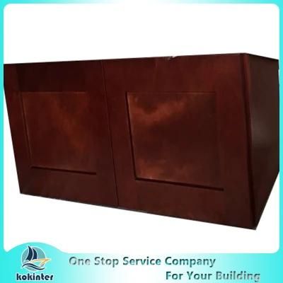 American Style Kitchen Cabinet Cherry Shaker W3012