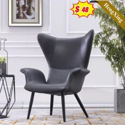 Modern Home Living Room Furniture Single Seat Sofa Gray Color PU Leather Fabric Leisure Lounge Chair