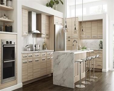 Contemporary Custom High Quality Laminate Kitchen Cabinet with Kitchen Island