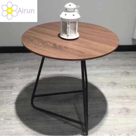 Nordic Modern Living Room Wooden Round Top Coffee Table Sets End Tea Tables