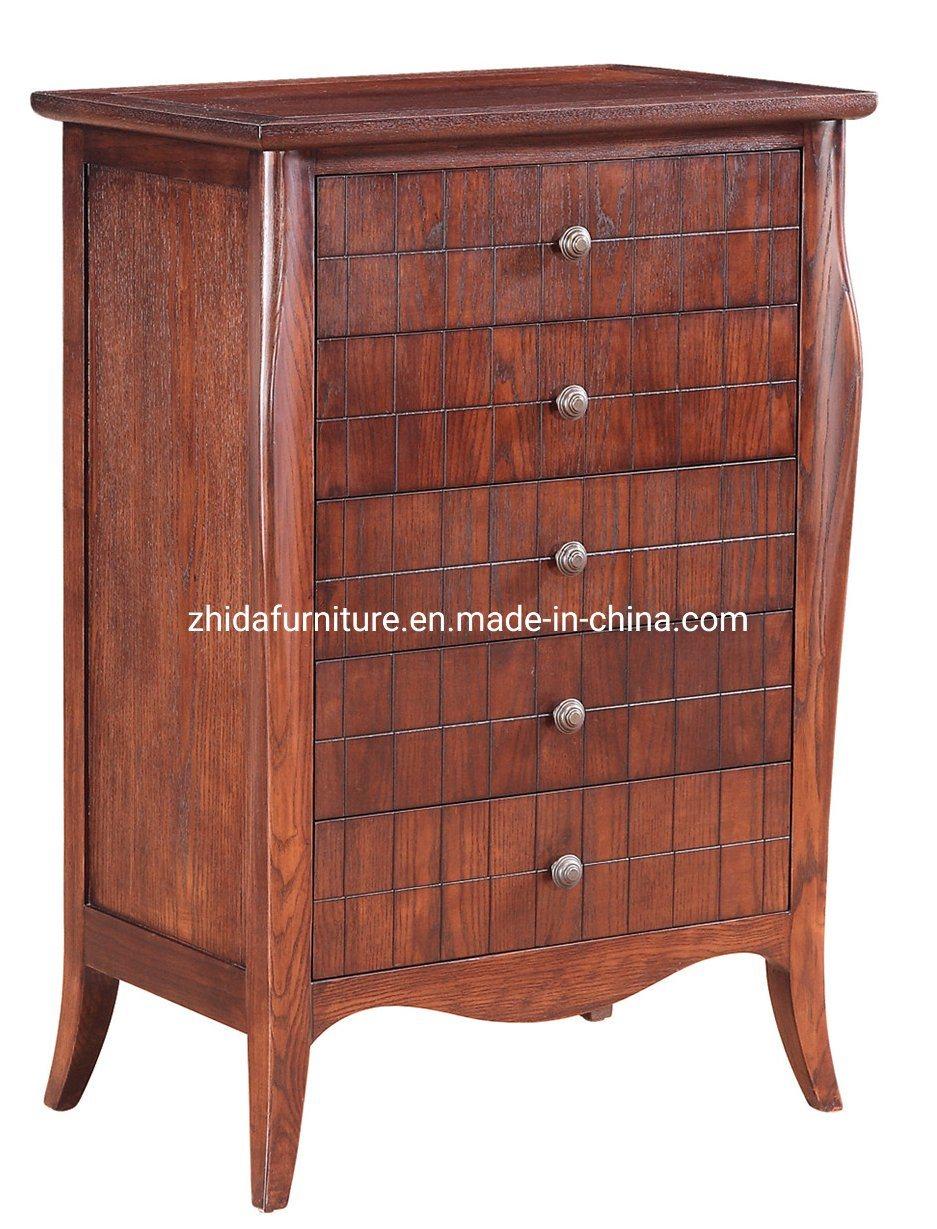 Modern Solid Wood Wooden Chest Living Room Cabinet