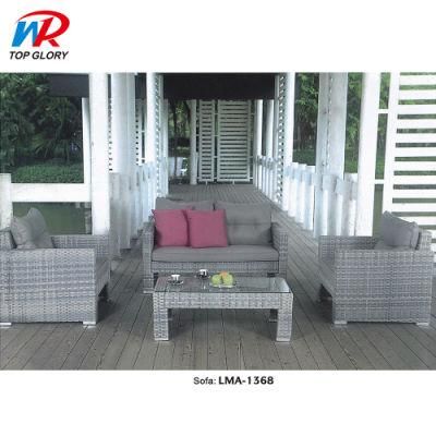 Luxury Garden Wicker Furniture Set Leisure Rattan Outdoor Sofa