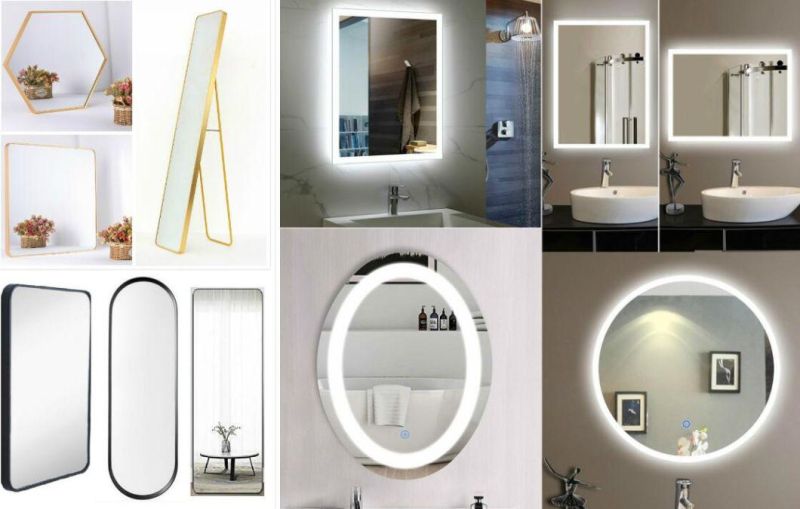 Stylish Full Length 4mm Silver Dressing Mirror Wall Mounted with Frame