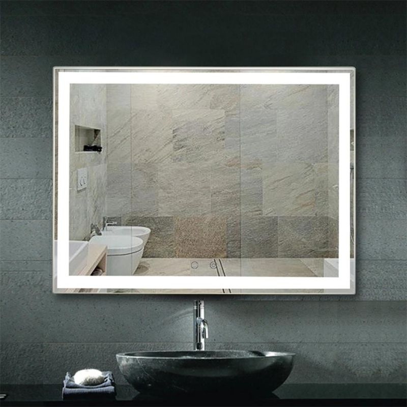 LED Lighted Bathroom Luxury Smart Touch Magnifying Vanity Mirror IP44