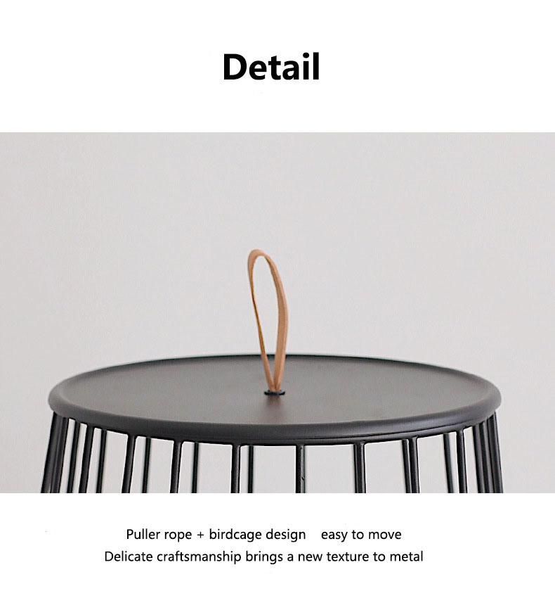 Luxury Round Coffee Table Nordic Living Room Bedroom Furniture Modern Minimalist Coffee Table with Storage Side Table