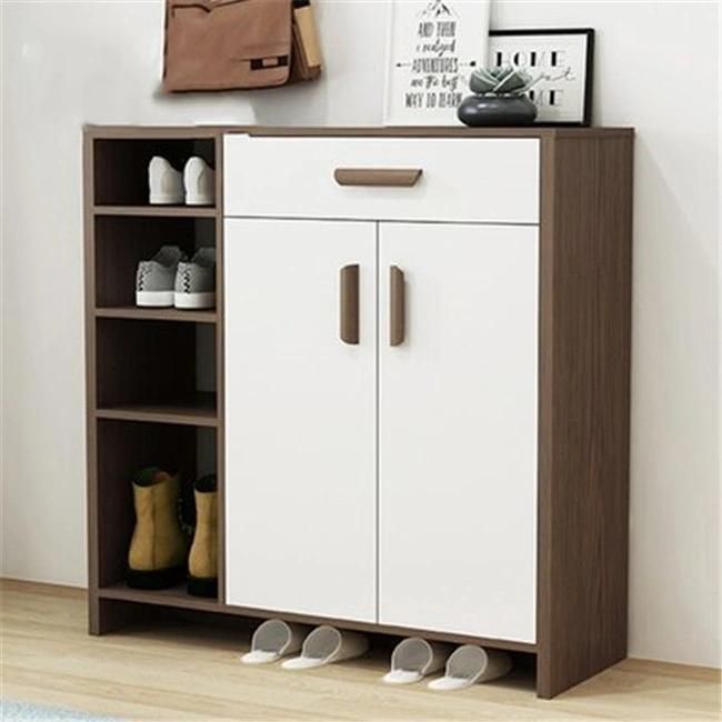 Euro/Modern/Creative Style Stand Wood Grain/White/Black Shoe Storage Cabinet with Door