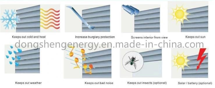 Outdoor Aluminum Insulated Sunshade Window Roller Blinds