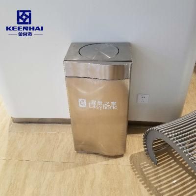 Keenhai Modern Outdoor Park Metal Stainless Steel Waste Bin