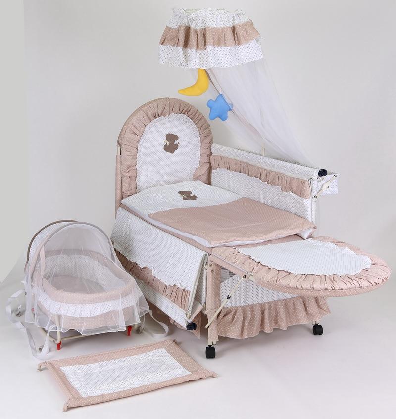 Deluxe with High Mosquito Net Court Style Baby Bed