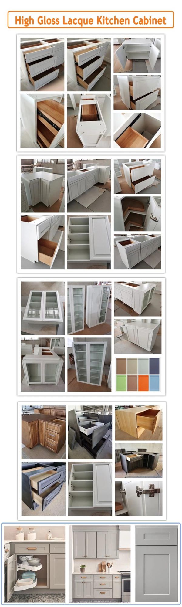 Pengbo Customied Modern Style Cabinetry Furniture Real Estate Project Kitchen Cabinet